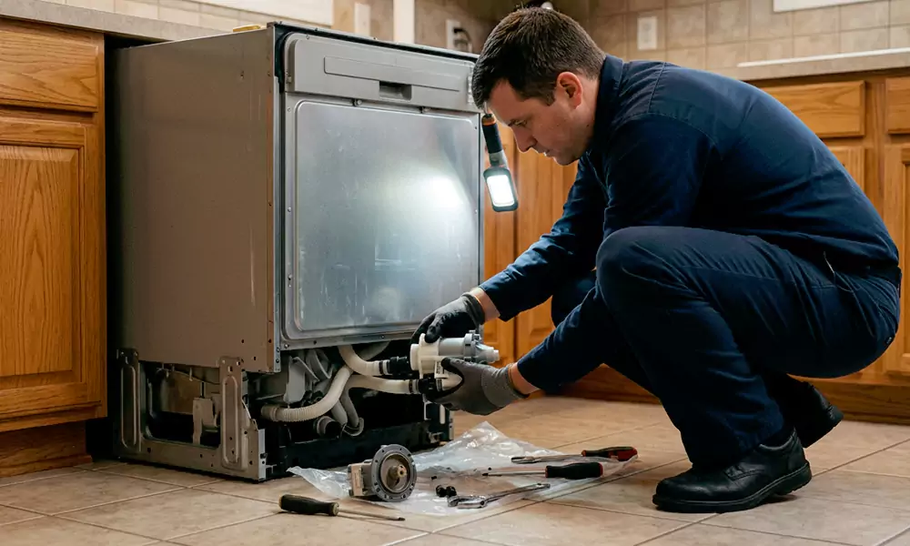 Dishwasher Pump Replacement in West Springfield, MA