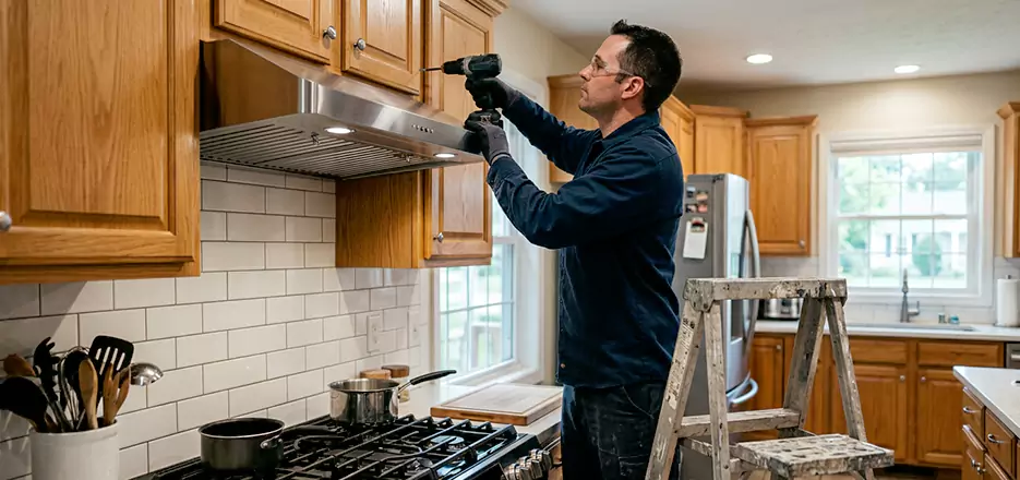 Wood Range Hood Installation West Springfield